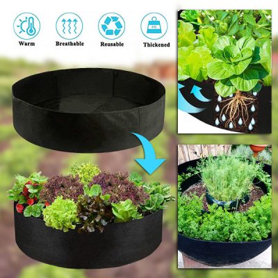 Textil emelt kerti ágyás - 90 x 30 cm, légáteresztő filc | PLANTIE
