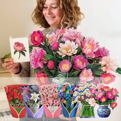 3D örök csokor üdvözlőkártyával | PETALORA