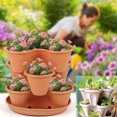 Állítható magasságú virágcserepek (3x darab) | PLANTUP