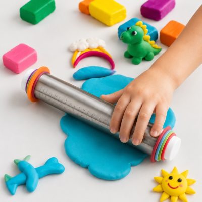 Állítható sodrófa vastagságjelző gyűrűkkel és vonalzóval – | THICKROLL